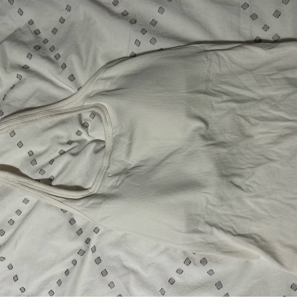 Uniqlo Cream Tank Top Soft and Lightweight